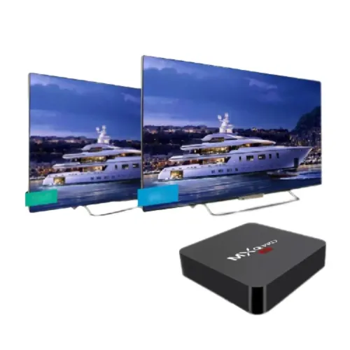Смарт приставка для телевізора з пультом Ultra MXQ PRO 4K 1GB / 8GB, медіаплеєр Android 7.1, Цифрова ТВ приставка з вбудованим WiFi модулем Чорна