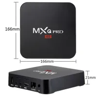 Смарт приставка для телевізора з пультом Ultra MXQ PRO 4K 1GB / 8GB, медіаплеєр Android 7.1, Цифрова ТВ приставка з вбудованим WiFi модулем Чорна