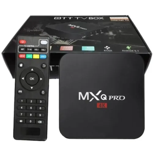 Смарт приставка для телевізора з пультом Ultra MXQ PRO 4K 2GB / 16GB, медіаплеєр Android 7.1, Цифрова ТВ приставка з вбудованим WiFi модулем Чорна