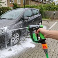 Универсальный пистолет-распылитель Spray Water Gun 4в1, Насадка пистолет распылитель на шланг с отсеком для пены и моющих средств, Водомет для машины