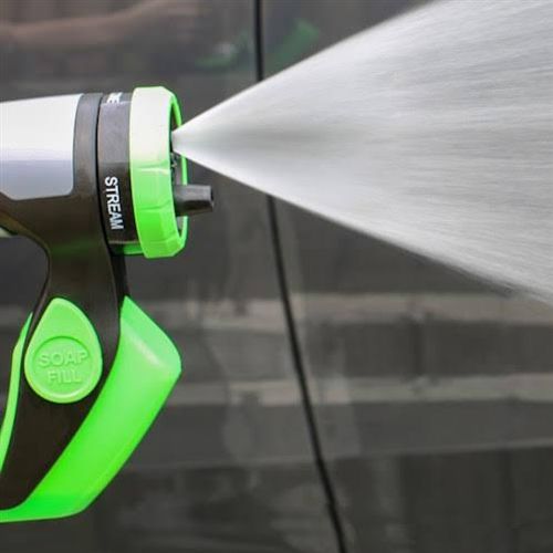 Универсальный пистолет-распылитель Spray Water Gun 4в1, Насадка пистолет распылитель на шланг с отсеком для пены и моющих средств, Водомет для машины