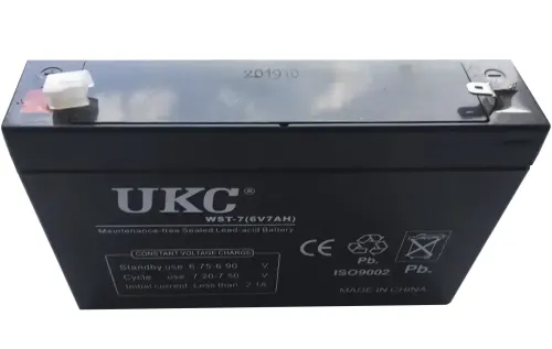 Гелевый аккумулятор Gel BATTERY UKC 6V 7A свинцово кислотная аккумуляторная батарея