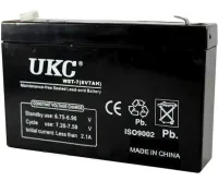 Гелевый аккумулятор Gel BATTERY UKC 6V 7A свинцово кислотная аккумуляторная батарея