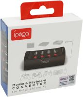 Перехідник для клавіатури і мишки до PS4 XBox Switch IPega 9133 конвертер управління, адаптер для підключення джойстиків на ігровій консолі USB