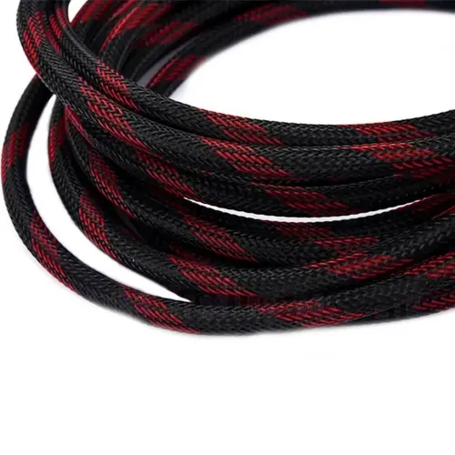 Посилений кабель Hdmi to Hdmi 10м 1080p в обмотці Кабель-подовжувач HDMI-HDMI 10M 10 m, 10 м для монітора і телевізора в обплетенні чорно червоний