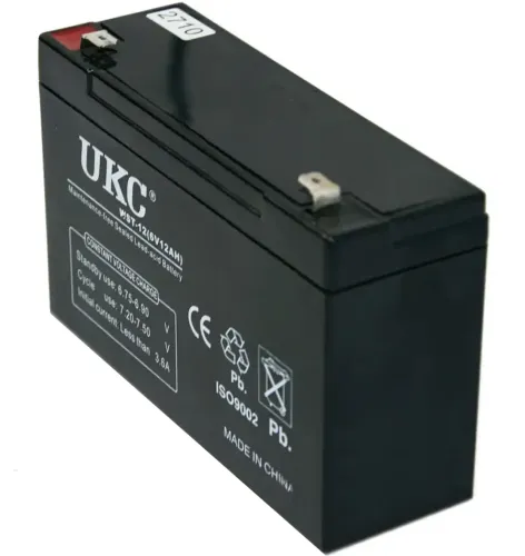 Герметичный аккумулятор BATTERY UKC 6V 12A свинцово кислотная аккумуляторная батарея