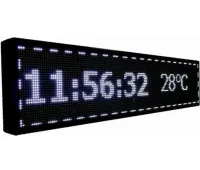 Світлодіодна внутрішня біжучий рядок табло Led Story White 100х20 WI-FI USB з білим підсвічуванням для реклами, рекламна вивіска з біжучим рядком
