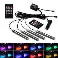 Універсальна Автомобільна RGB led підсвічування LED AMBIENT HR-01678, RGB підсвічування для авто, вологозахисна