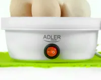 Електрична яйцеварка для приготування 7 яєць на пару Adler AD-4459 360W, міні апарат пароварка для варіння яєць 360Вт з автовимкненням від мережі