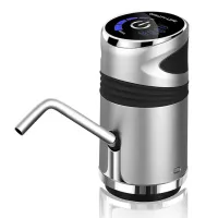 Автоматическая помпа для воды на бутыль Water Dispenser XL-129 Серебристая, Портативный аккумуляторный насос электрический диспенсер дозатор на кулер