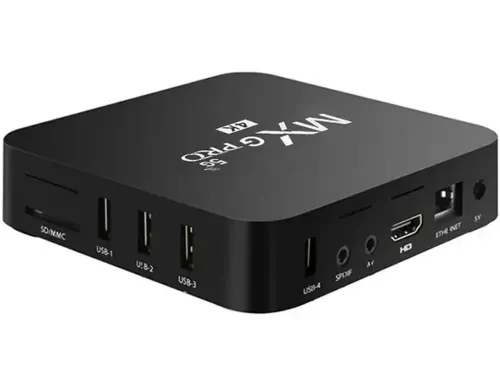 Цифрова смарт ТВ приставка для телевізора з пультом Ultra MXQ PRO 4K 4GB/32GB, Медіаплеєр Android 11.1 5G TV з вбудованим WiFi модулем Чорна