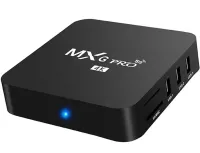 Цифрова смарт ТВ приставка для телевізора з пультом Ultra MXQ PRO 4K 4GB/32GB, Медіаплеєр Android 11.1 5G TV з вбудованим WiFi модулем Чорна