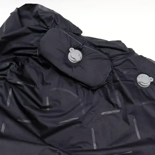 Надувний туристичний матрац з подушкою Outdoor Sleeping GS-710 з вбудованим насосом, Каремат 190Х60Х5СМ з підголовником для кемпінгу SD - 01 Чорний