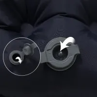 Надувний туристичний матрац з подушкою Outdoor Sleeping GS-710 з вбудованим насосом, Каремат 190Х60Х5СМ з підголовником для кемпінгу SD - 01 Чорний