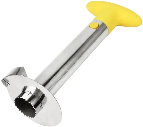 Кухонний ніж для нарізки серцевини ананаса кільцями PineАpple Peeler, Слайсер для різання очищення ананасів слайсами Ананасорезка з нержавіючої сталі