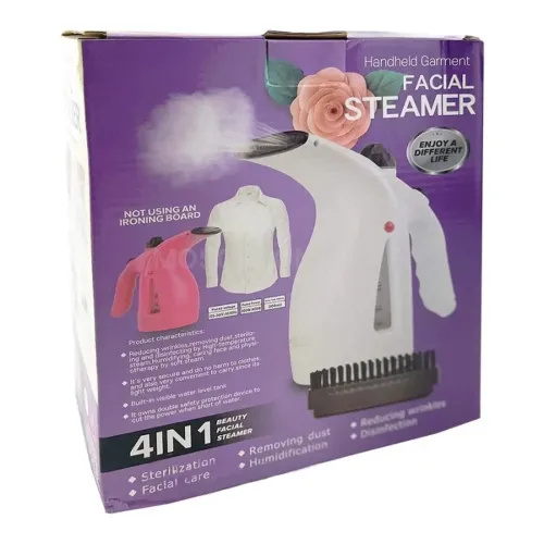 Вертикальний ручний паровий відпарювач 4в1 Facial Steamer RZ - 608 750 Вт для одягу з 2 насадками Парогенератор, Парова праска пароочисник від мережі