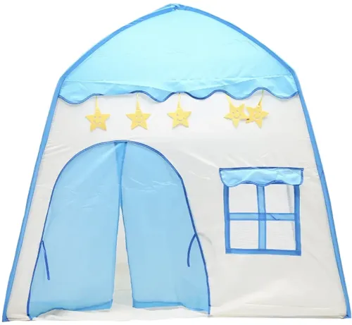 Дитячий ігровий намет у вигляді будиночка Garden Play Tent 130х130х100 см з вікнами для дому та вулиці, ігровий намет для дітей з сумкою Синій