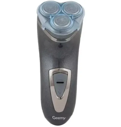 Чоловіча акумуляторна електробритва GEMEI GM-7500 з трьома головками для сухого гоління, Бездротова роторна бритва з тримером для бороди і вусів