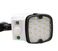 Вуличний світлодіодний ліхтар муляж у вигляді камери Solar Light JLP-2177 з датчиком руху на сонячній батареї Міні камера обманка лампа з пультом ДУ
