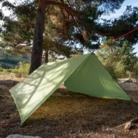 Туристический водонепроницаемый тент MHZ НФ-00008365 Green 3x3 м от дождя и солнца, Шатер для кемпинга с силиконовым покрытием в чехле Зеленый