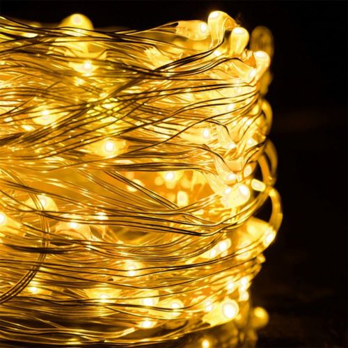 Внутрішня Світлодіодна гірлянда кінський хвіст 200led діодів 2 м 10 ниток Теплий білий для дому гірлянда роса 10 струн по 2 метри USB тепла Біла