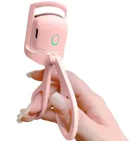 Акумуляторні щипці Затискач Eye Lashes machine MK018 для завивки вій, електричний підкручувач керлер від USB з підігрівом 2 режими Рожевий