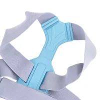 Фіксуючий коректор правильної постави Invisible Pose cion Belt, Корсет для корекції і вирівнювання спини і плечей, бандаж, жилет на липучках Сірий