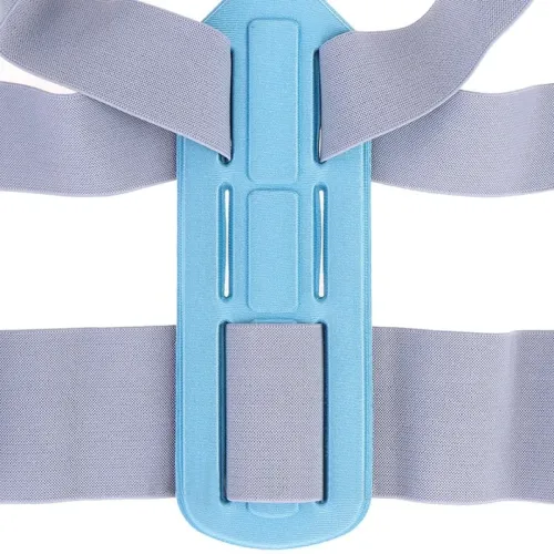 Фіксуючий коректор правильної постави Invisible Pose cion Belt, Корсет для корекції і вирівнювання спини і плечей, бандаж, жилет на липучках Сірий