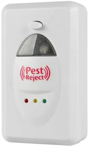 Ультразвуковий відлякувач комах і гризунів Pest Reject aid електромагнітний пристрій для знищення мишей тарганів комарів прилад в розетку