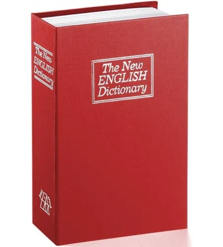 Металевий сейф у вигляді книги the new english dictionary з 2 ключами для зберігання грошей і цінних речей, Книга сейф словник на замку з ключем