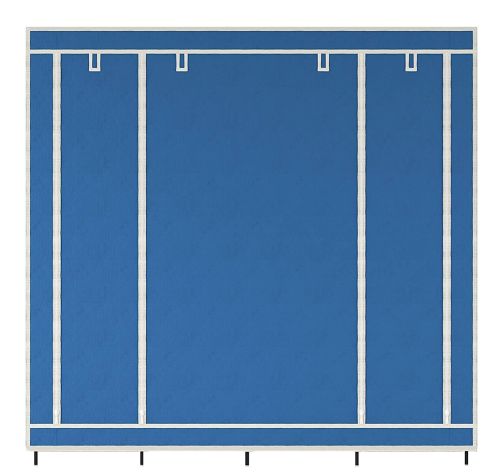 Складаний тканинний шафа для одягу Storage Wardrobe 88170 на 4 секції, 170х45х175, каркасний органайзер гардероб для взуття та речей на 12 полиць