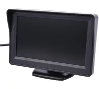Монитор автомобильный TFT LCD экран 4,3” Дисплей LCD 4.3' для камеры заднего вида в автомобиль, Автомонитор на ножке Дисплей 320х240 в машину Черный