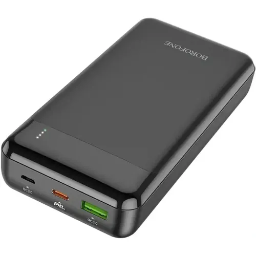 Зовнішній акумулятор повербанк Power Bank Borofone Bj19a 20000mAh PD20W + QC3.0 з швидкою зарядкою, портативний зарядний пристрій батарея 2 виходи