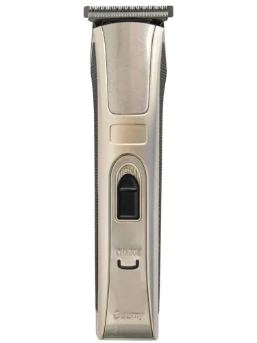 Бездротова акумуляторна машинка GEMEI GM-657 3W для стрижки волосся, акумуляторний тример бритва для окантовки бороди і вусів Gemmy Золотистий