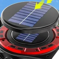 Переносний кемпінговий ліхтар Hurry Bolt HB-6678 20W з сонячною панеллю і функцією павербанка, акумуляторний LED прожектор лампа з Powerbank