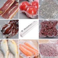 Вакуумний пакувальник пакетів New vacuum Sealer Автоматичний вакууматор, побутовий апарат вакуумайзер для упаковки і зберігання їжі, продуктів Білий