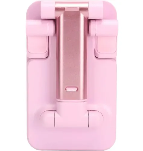 Настільна підставка тримач з дзеркалом Folding desktop phone stand PD-C06 для телефону планшета, складаний трансформер для смартфона AND196 Рожевий