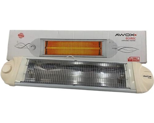 Інфрачервоний електричний обігрівач Awox Ecotec 2500W кварцовий підлоговий електрообігрівач, настінний УФО з телескопічною ніжкою для дому