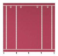 Складаний тканинний шафа для одягу Storage Wardrobe 88170 на 4 секції, 170х45х175, каркасний органайзер гардероб для взуття та речей на 12 полиць