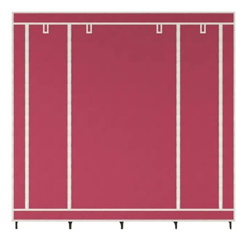 Складаний тканинний шафа для одягу Storage Wardrobe 88170 на 4 секції, 170х45х175, каркасний органайзер гардероб для взуття та речей на 12 полиць