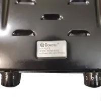 Настільна електроплита Domotec MS-5852 на 2 конфорки диск 1200, двоконфорочна електрична плита керамічна з термостатом на 5 положень Чорна