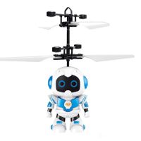 Літаючий робот Robot Flying Aircraft VIATOYS PC520 летить за рукою, Індукційна літаюча USB іграшка з сенсорним управлінням від руки і підсвічуванням