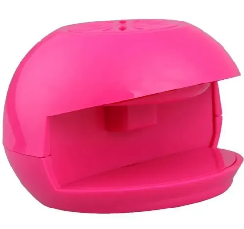 Бездротова міні сушарка для сушіння нігтів Nail Dryer VN-FV YM-708 з вентилятором від батарейок, Компактна сушка для манікюру на батарейках рожева
