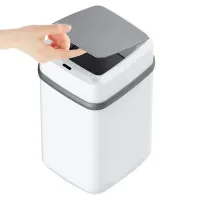 Розумне автоматичне відро для сміття на 10 л Sensor Trash Box JH - 68 з сенсорною кришкою для сміття, сенсорна кошик з розумним датчиком на батарейках