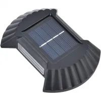Настінний вуличний ліхтар прожектор Smart Solar Light JB-012 на сонячній батареї, акумуляторний світильник з сонячною панеллю на стіну Jb012 Чорний