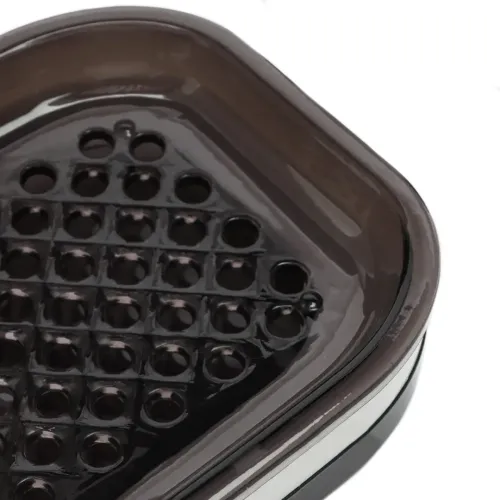 Настенная двойная мыльница органайзер для мыла Soap dish AND872 на липучке, Двухслойный держатель сушилка для губки 17х13х10см в ванную на стену
