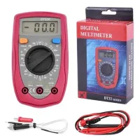 Многофункциональный цифровой мультиметр Digital DT33C мультитестер + термопара, Электрический карманный тестер напряжения, тока и сопротивления