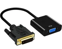 Мониторный адаптер, переходник U-993 DVI-D на VGA, Мультимедийный Конвертер для видеокарты DVI2VGA-01 на кабеле 1080P 0.13m Черный