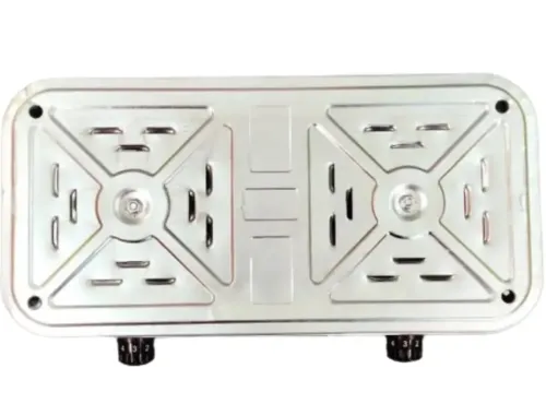 Настільна електроплита Hot Plate Electric Cooking JX-2020A 2000W на 2 конфорки диск двоконфорочна електрична плита з термостатом на 5 положень