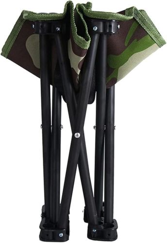 Туристична складна табуретка Stool Folding Table ZDY01 до 130 кг з чохлом, Розкладний стілець 28x28x24 см для риболовлі та пікніка Камуфляжний